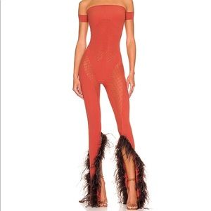 Feathered Jumpsuit